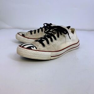 Converse All Star Adults‎ Low Top Sneakers White Stripe Toe Canvas Size 9ZM/11W